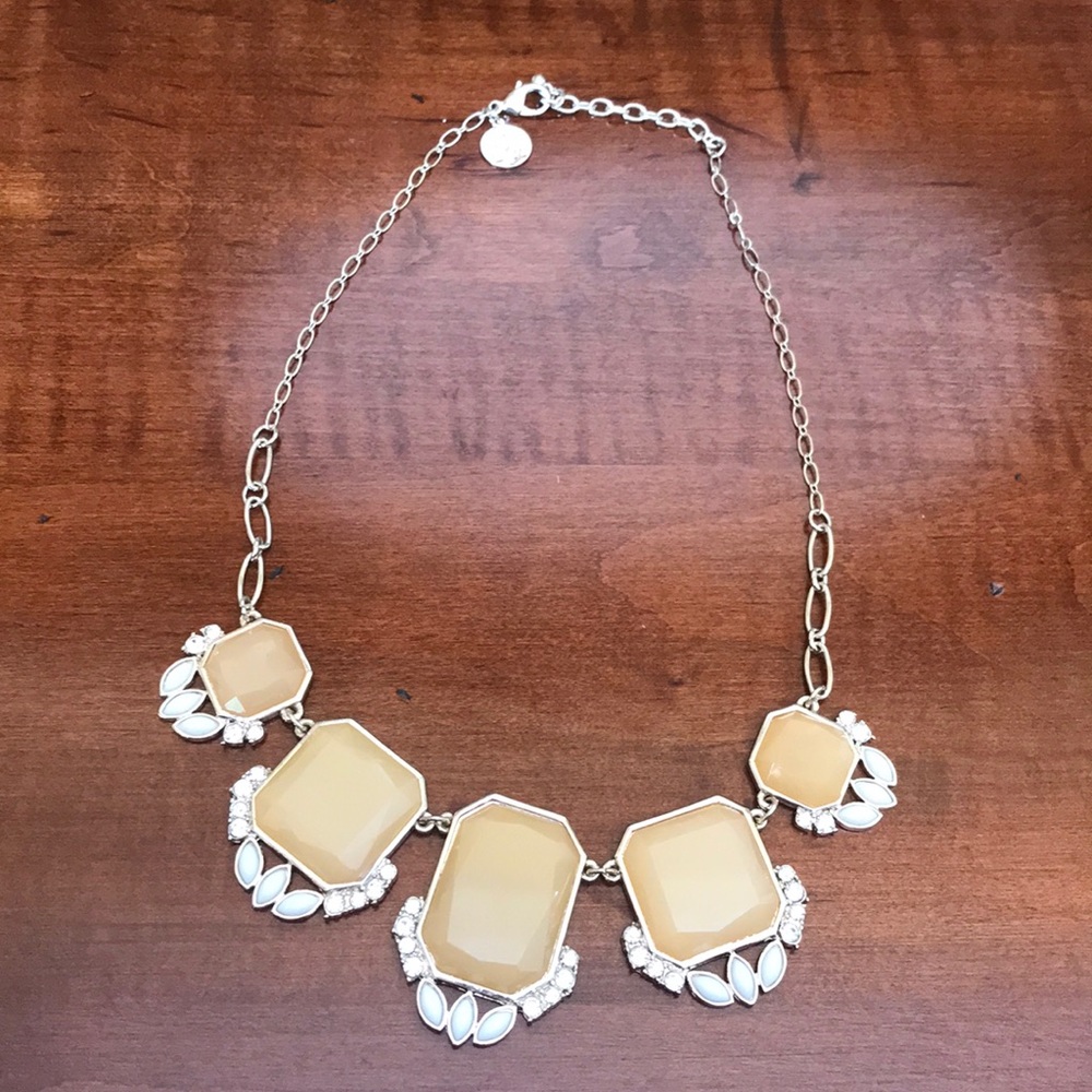 White House | Black Market soft yellow necklace